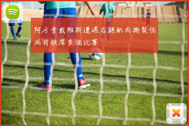 阿方索戴维斯遭遇右腿肌肉撕裂伤病将缺席多场比赛